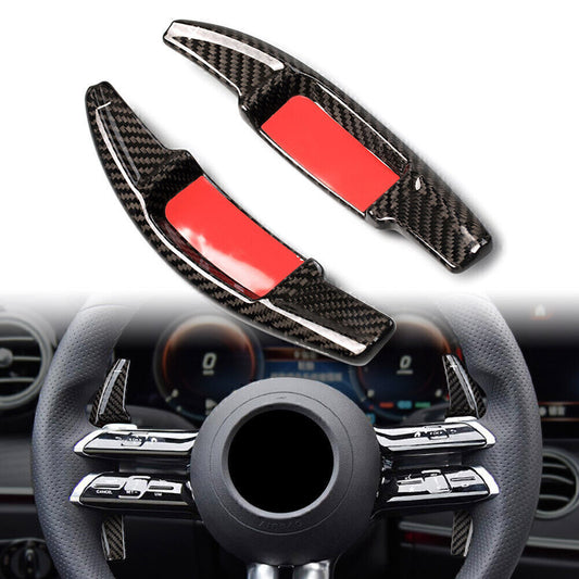 Carbon Fiber Steering Wheel Shift Paddle Fit for Mercedes-Benz New E Class E260 2021