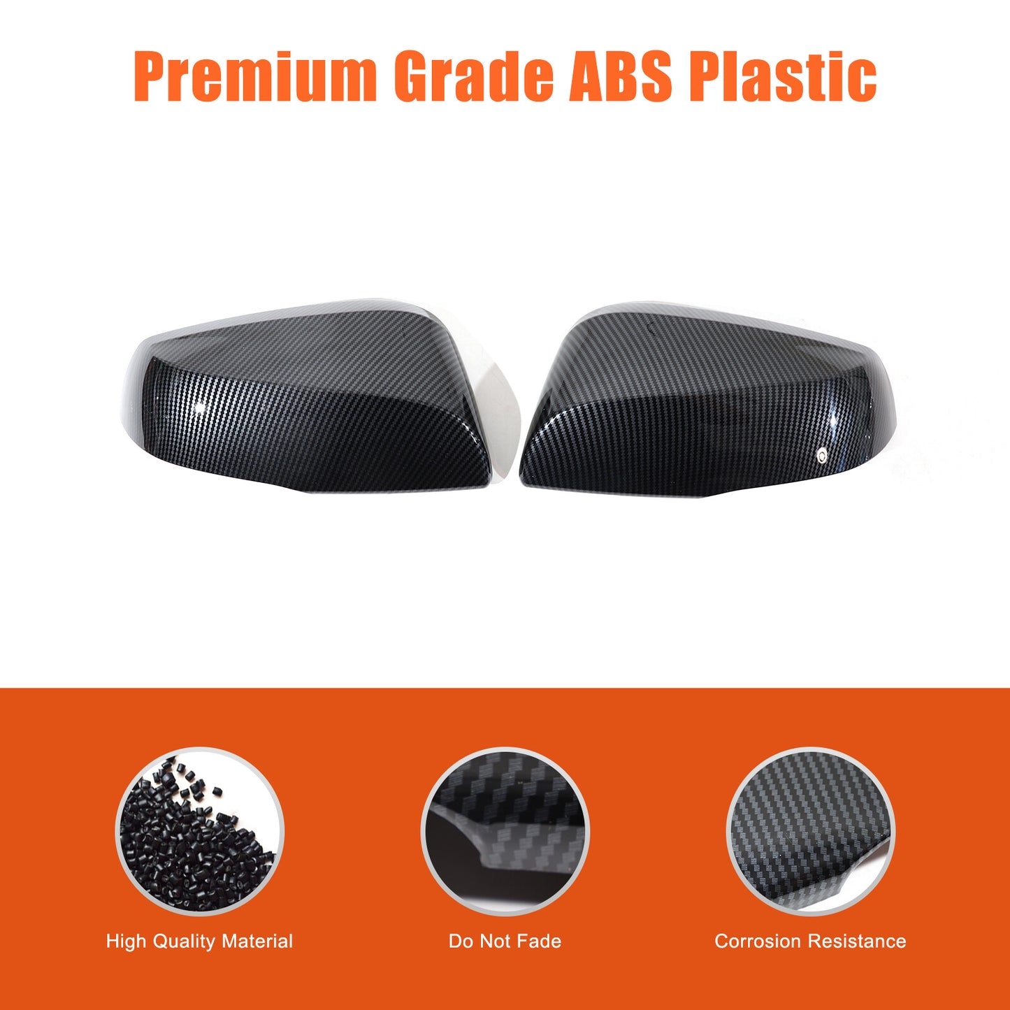 Carbon fiber side mirror trim covers for 2024 Grand Highlander n