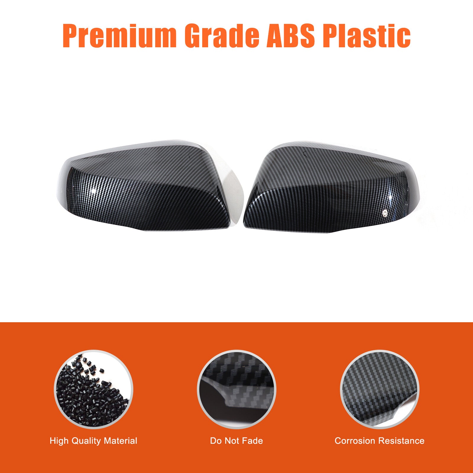 Carbon fiber side mirror trim covers for 2024 Grand Highlander n