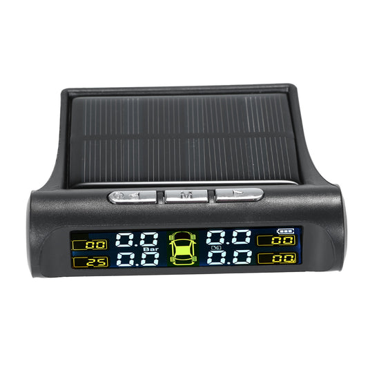 Solar TPMS Car Tire Pressure Monitoring System with 4 External W6I8 Q