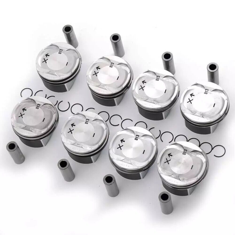 8x Engine Pistons Rings Kit Replace OE 94810303134 ¦µ93mm Fit for Porsche for Cayenne