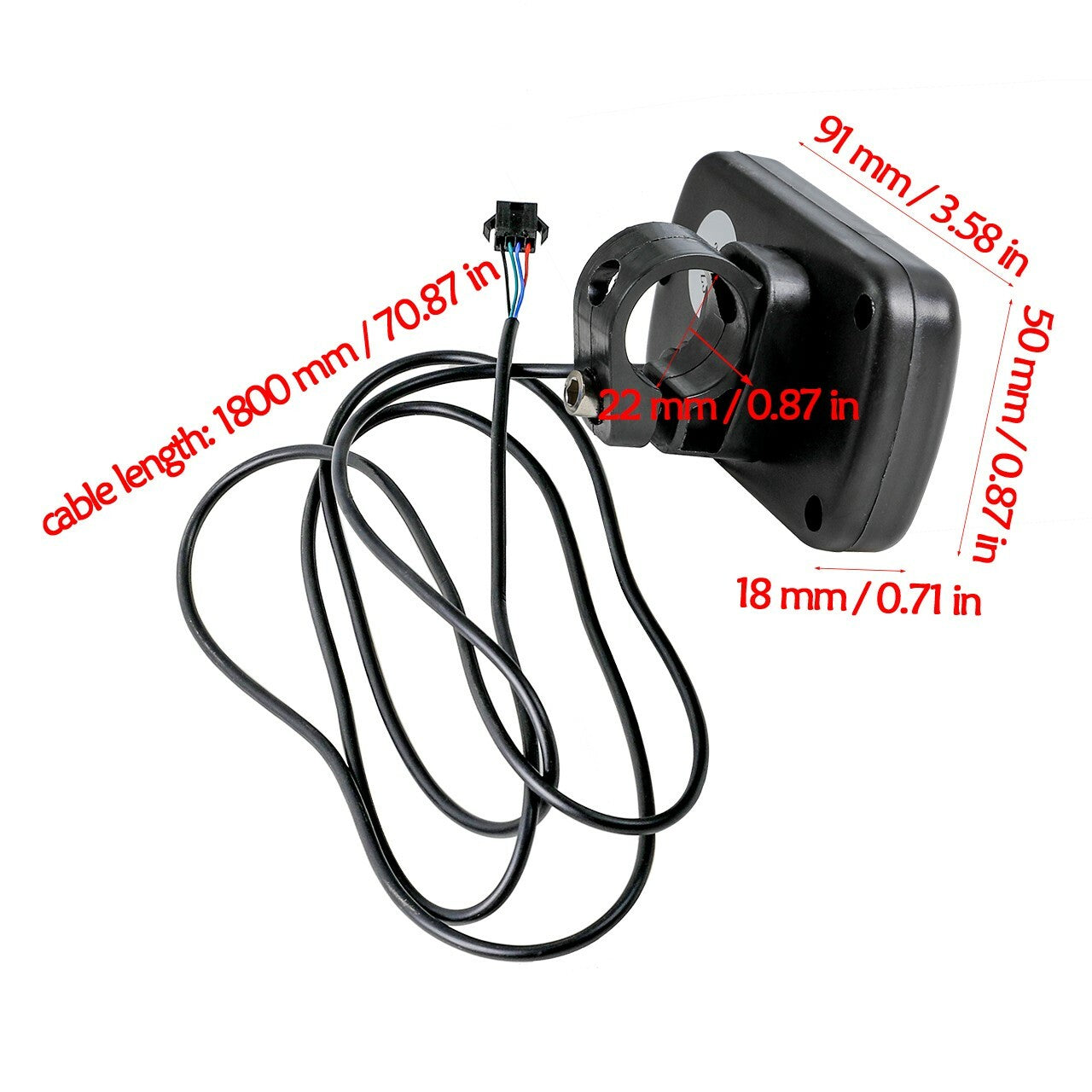 48V battery indicator light, power meter, speedometer suitable for electric go-karts, scooters, and four-wheeled vehicles.