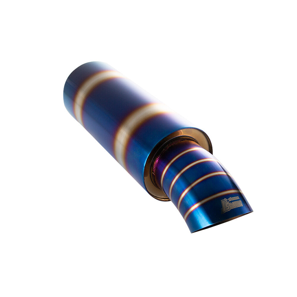 2.5 ID Straight Flow Racing Exhaust Muffler Tip 3.5 OD Body 5 527mm