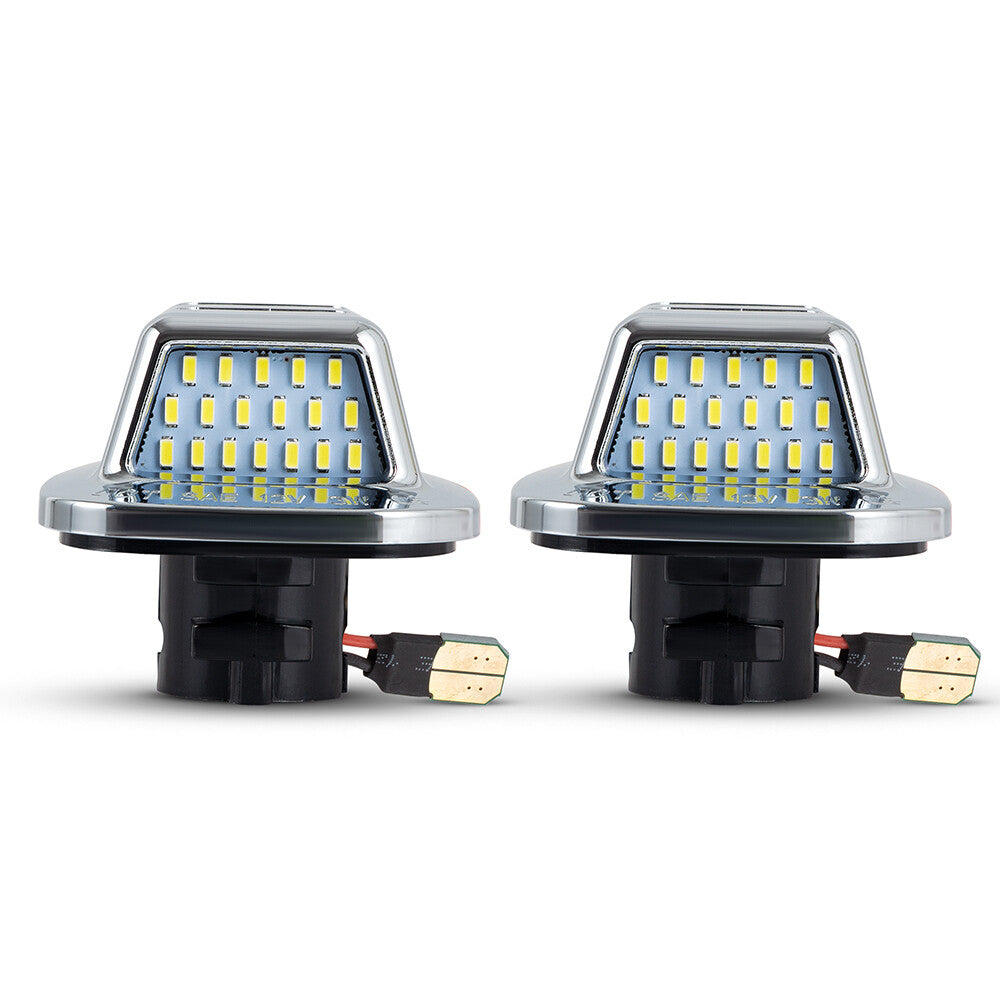LED license plate light chrome applicable to 88-00 for Chevrolet Silverado Tahoe S10 for GMC for Yukon CK Q