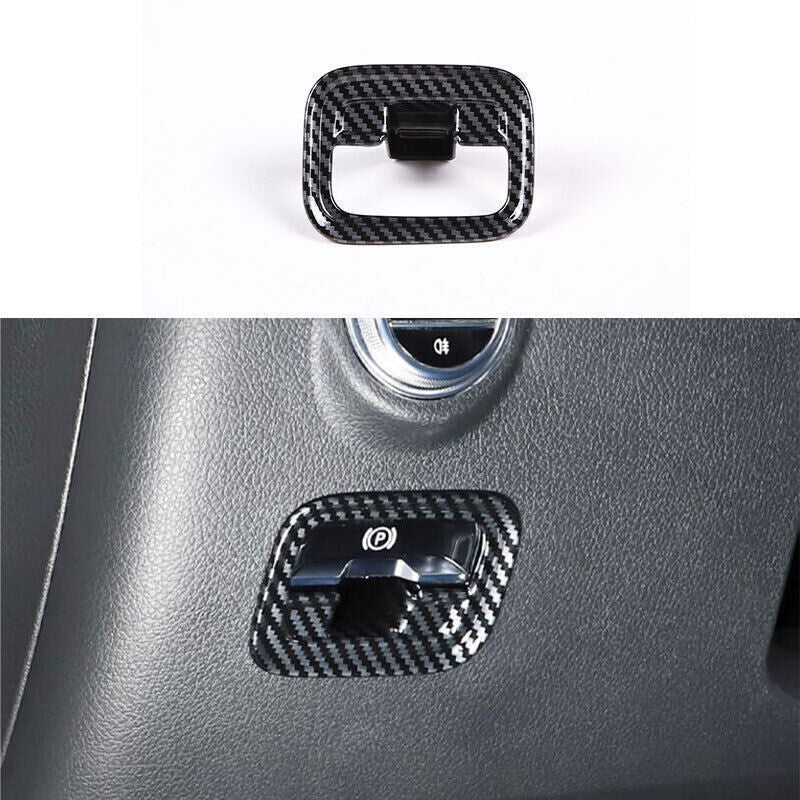 ABS Carbon Fiber Inner Electronic Brake Cover Trim for Benz EQE EQS 2022-2023 n