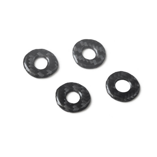 4-Piece Carbon Fiber Inner Door Lock Pin Cover Trim for Chrysler 300 2005-2007