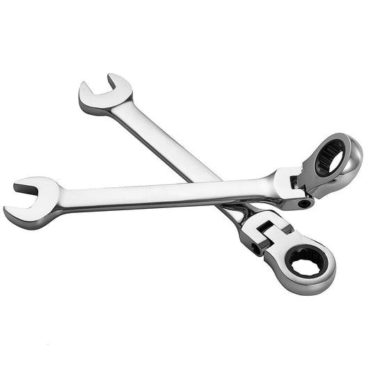 1pc 10mm Metric Flexible Head Ratchet Ratcheting Wrench Combination Spanner Tool