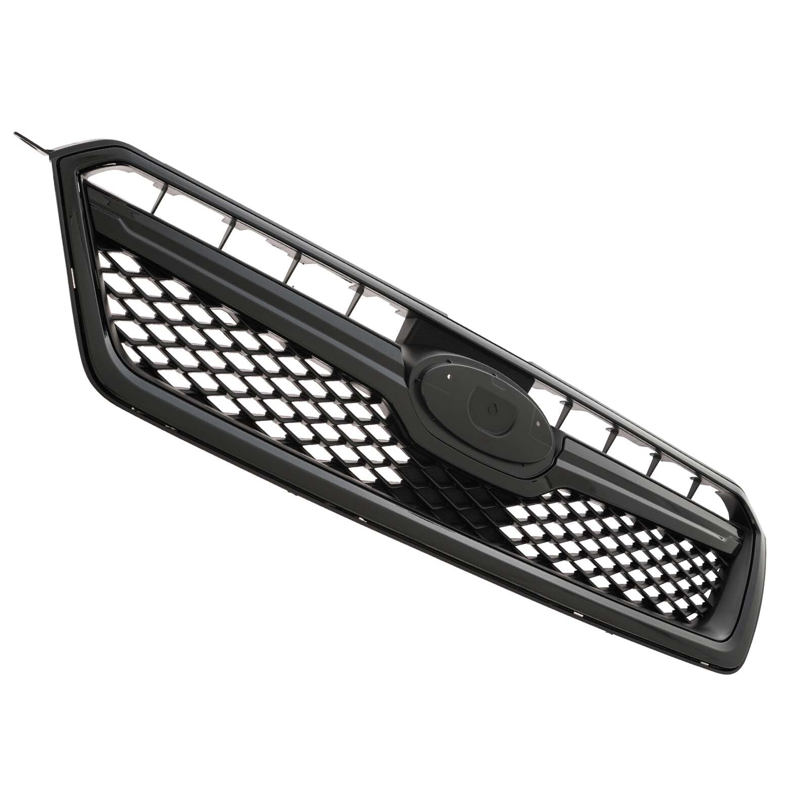 Front Bumper Grille for 2013 - 2015 for Subaru XV Crosstrek with Gloss Black Trim - v