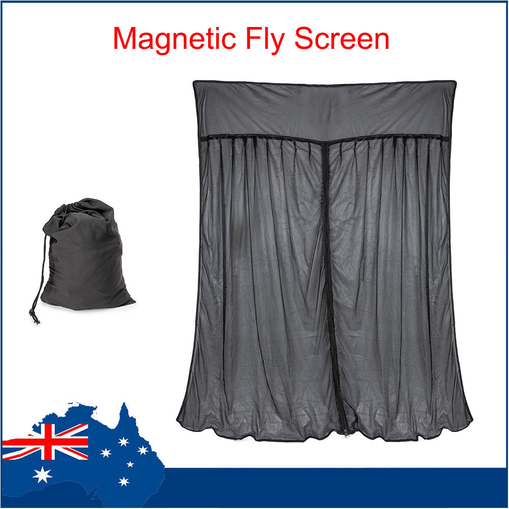 Magnetic Fly Screen For Standard Roof Camper Van Bug Mesh Mosquito Net Screen AU Q