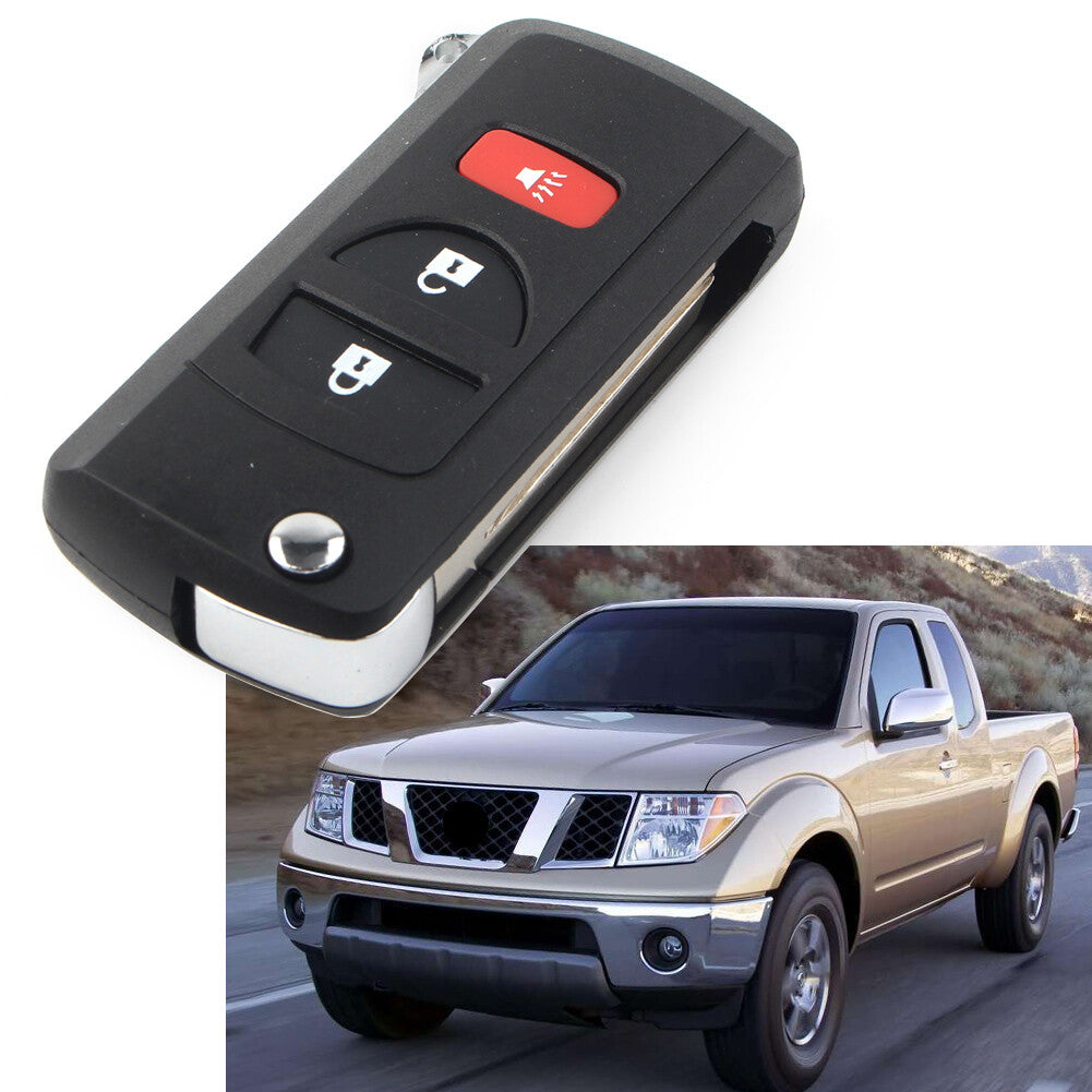 3 Button Modified Flip Remote Key Shell Case Fob for Nissan Quest Frontier Titan