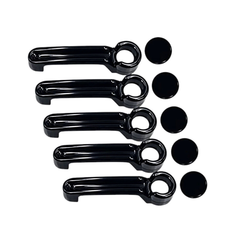 10pcs Outer Door Handle  Tailgate Cover Trim for 07-17 for Jeep for Wrangler JK 4-Door