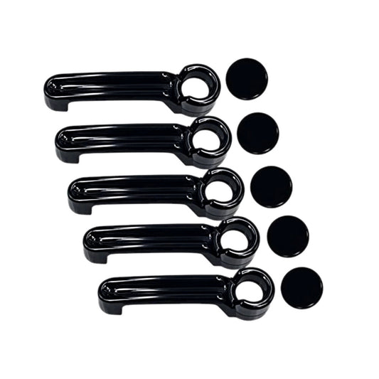 10pcs Outer Door Handle  Tailgate Cover Trim for 07-17 for Jeep for Wrangler JK 4-Door