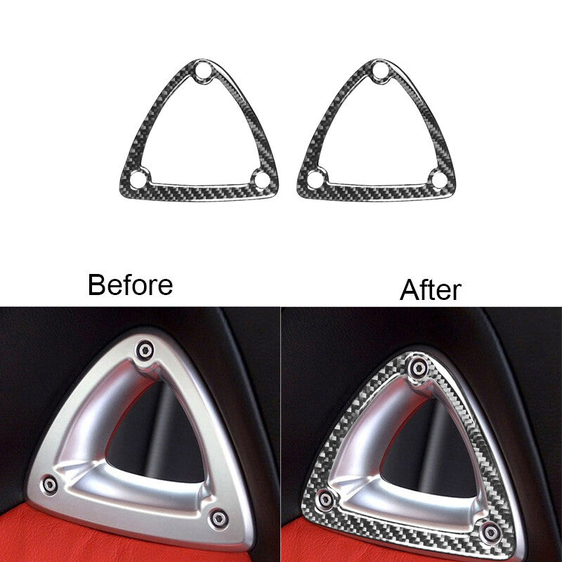 3Pcs Driver Side Air Vent Trim Cover Carbon Fiber For Tacoma 2012-2015 v