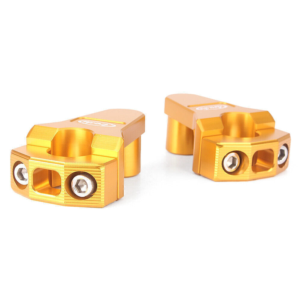 7/8 Lenkererhhung mit Klemmen f¨¹r for Suzuki for Kawasaki for Yamaha Gold CNC Aluminum Q