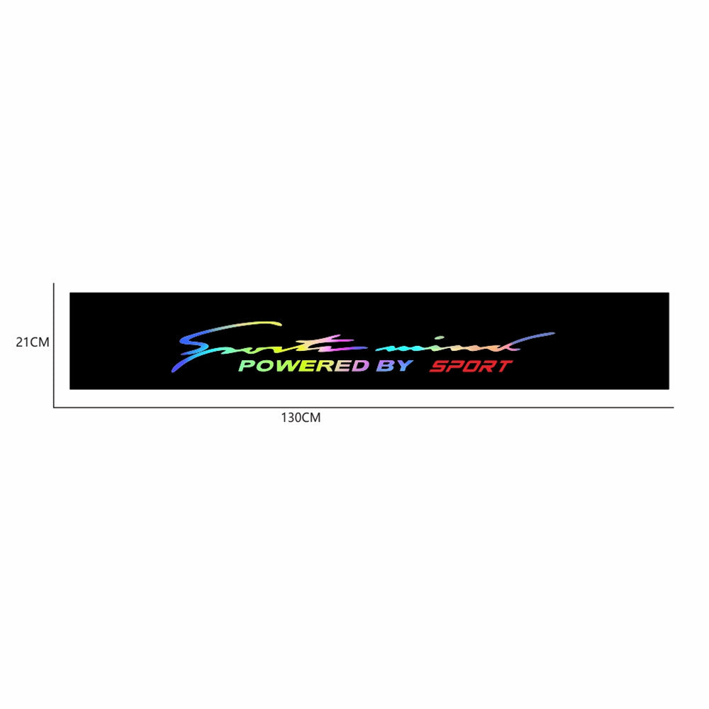 Front Rear Windshield Vinyl Reflective Stickers Car DIY Decoration Decals Trim Q