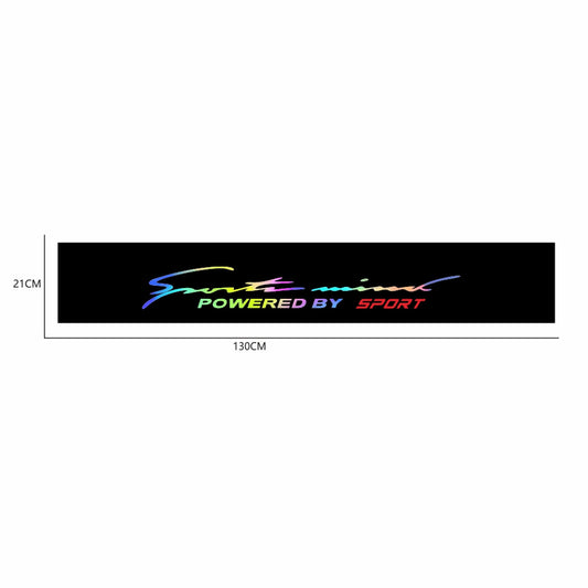 Front Rear Windshield Vinyl Reflective Stickers Car DIY Decoration Decals Trim Q