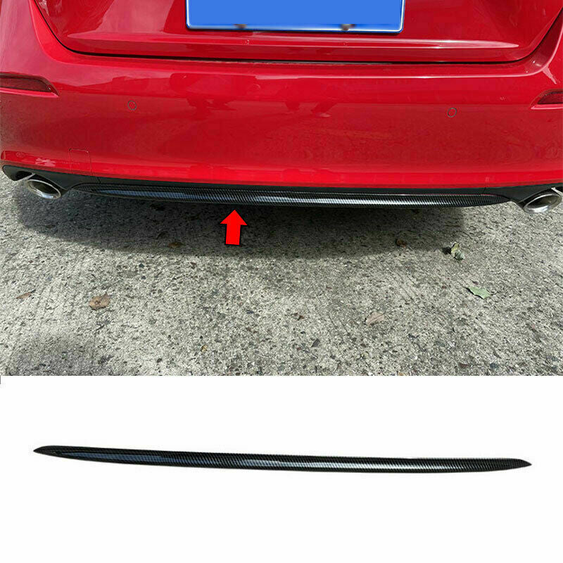 for Honda for Civic 11th 2022-2023 Carbon Fiber Rear Bumper Bottom Strip Cover Trim