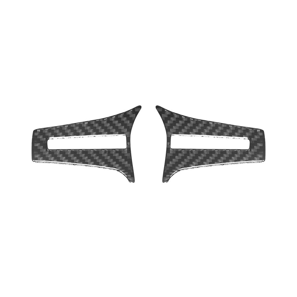 2pcs Carbon Fiber Turn Signal Decoration Cover Trim For Taycan 2019-2022 v