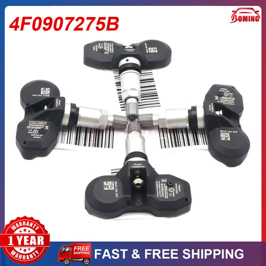 (4) TPMS Tire Pressure Sensor for Audi for A4 for A6 for A8 Q7 R8 for VW for Cayenne Cayman 433MHz