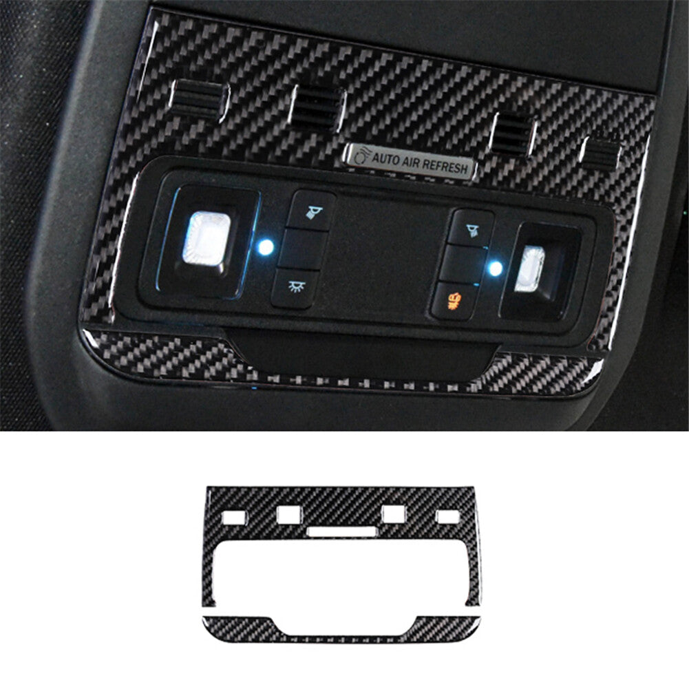 Interior carbon fiber reading light frame cover trim  for ford  for Mustang Mach-E