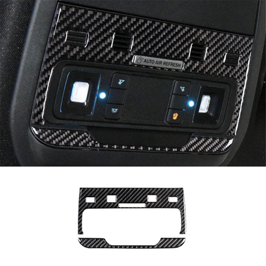 Interior carbon fiber reading light frame cover trim  for ford  for Mustang Mach-E