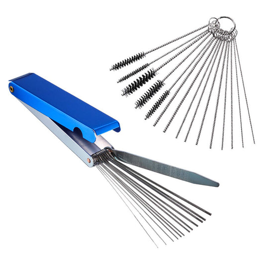 Automated oiler carbon sludge jetting removal kit with 10 needles and 5 brushes - n