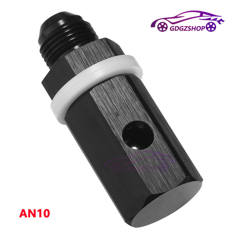 10AN Male Fuel Cell Tank Rollover Vent Valve Mounted Hose Line Fitting Aluminum Q