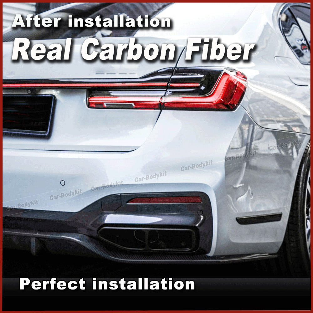 for BMW 7 Series G11 M-SPORT 2019-22 Real Carbon Fiber Rear Diffuser Bumper Lip
