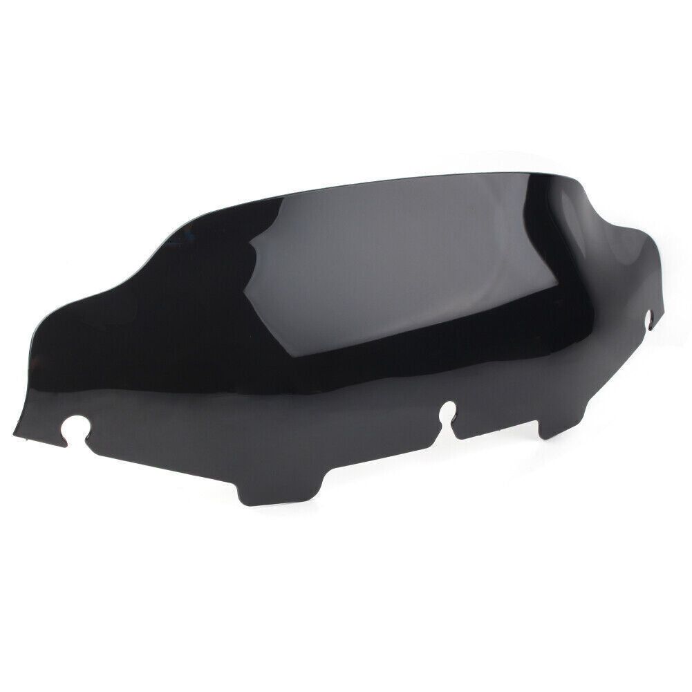 Black 8-inch wave windshield suitable for Harley Touring Tri Glide FLHT FLHX 96-13- n