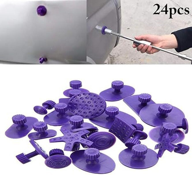 Paintless Dent Fix Tools 24pcs Glue Pulling Tabs Auto Body Paintless Dent Repair v