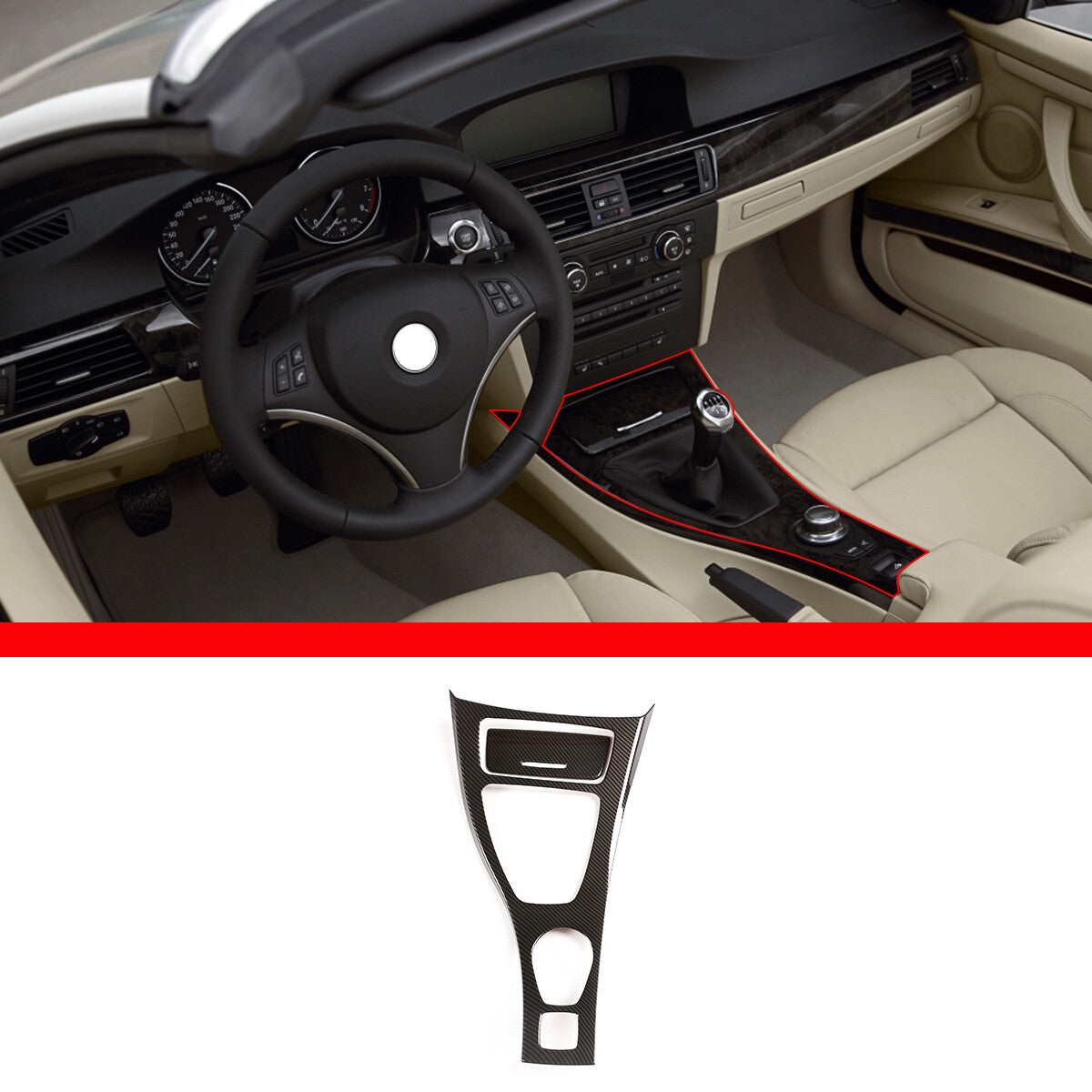 Carbon fiber ABS air socket navigation decorative frame suitable for Infiniti G 25 37 07-13 - v
