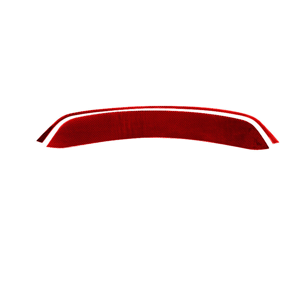 Red Carbon Fiber Central Control Cover Trim Strip for Subaru Forester 2013-2018 v