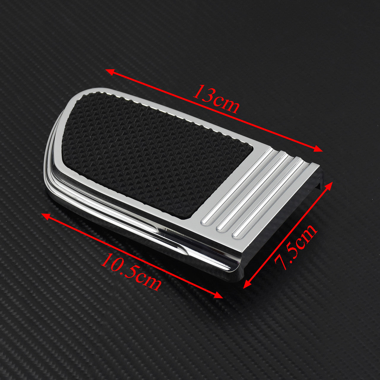 Chrome Large Brake Pedal Pad Fit for Harley Touring 1980-2023 Softail 1986-2017