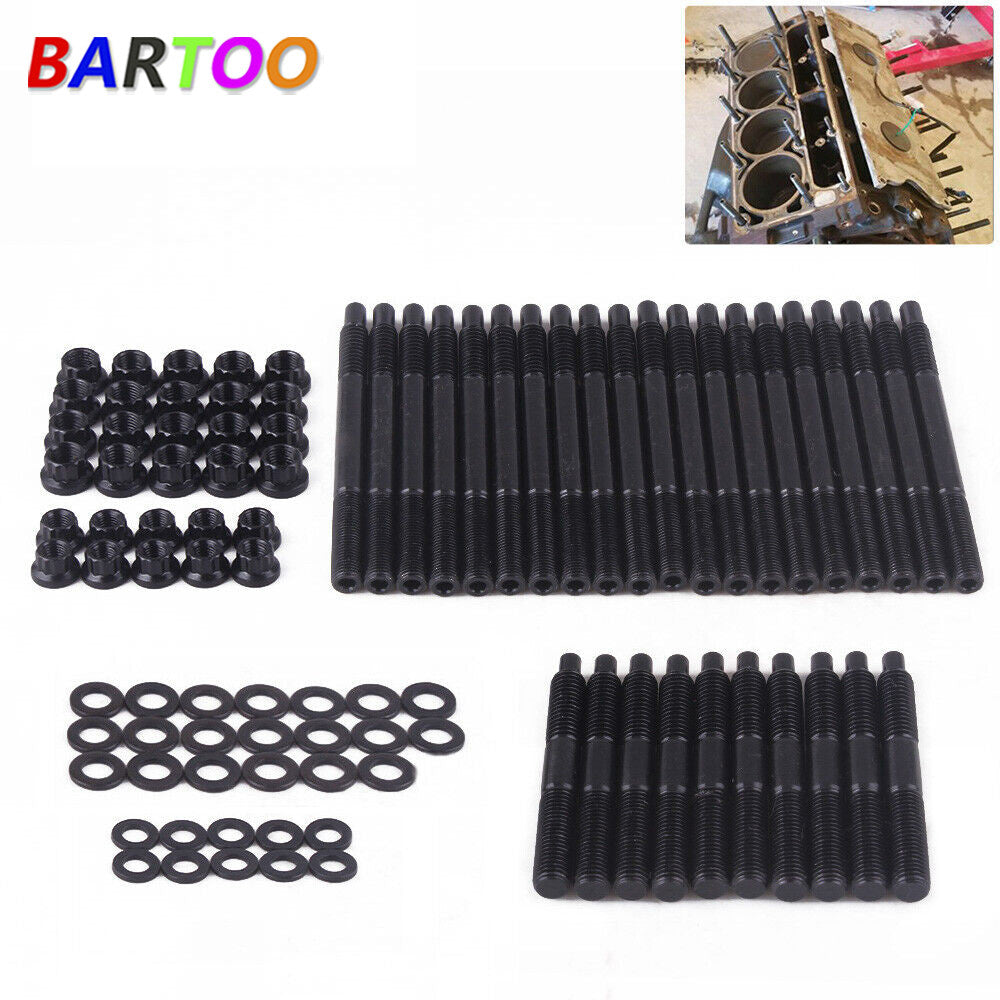 Cylinder Head Stud Kit for LS1 LS3 2004-2019 5.3L 5.7L 6.0L 12-Point Q