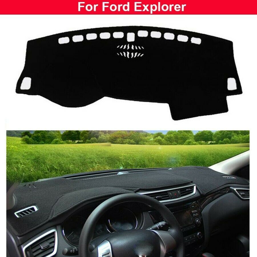 for Ford Explorer 2020-2022 black Car Dashboard Cover Non-Slip Dashmat Dash Mat