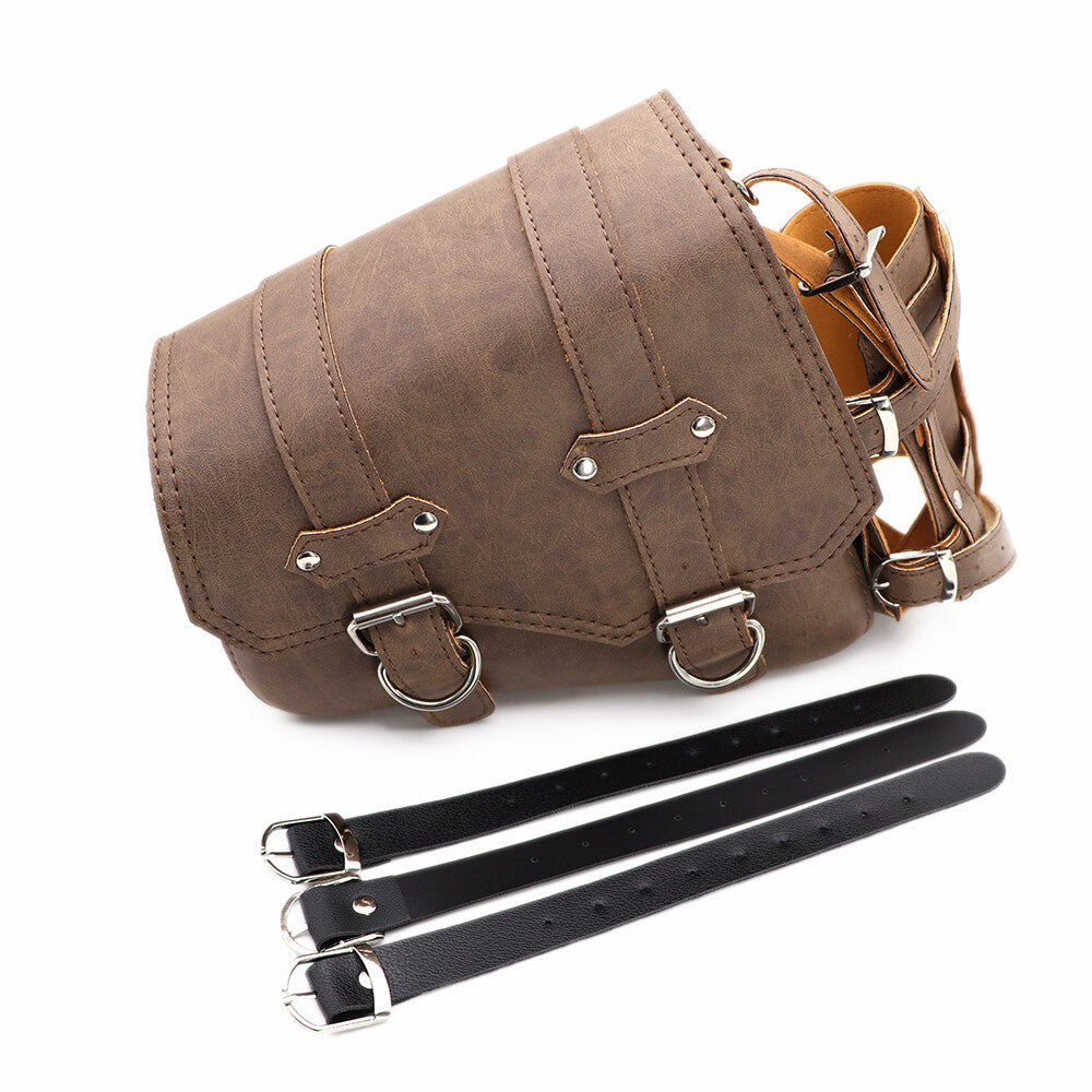 Left Side Saddlebag Saddle Bag With Drink Holder Bag for Harley Sportster XL883 Q