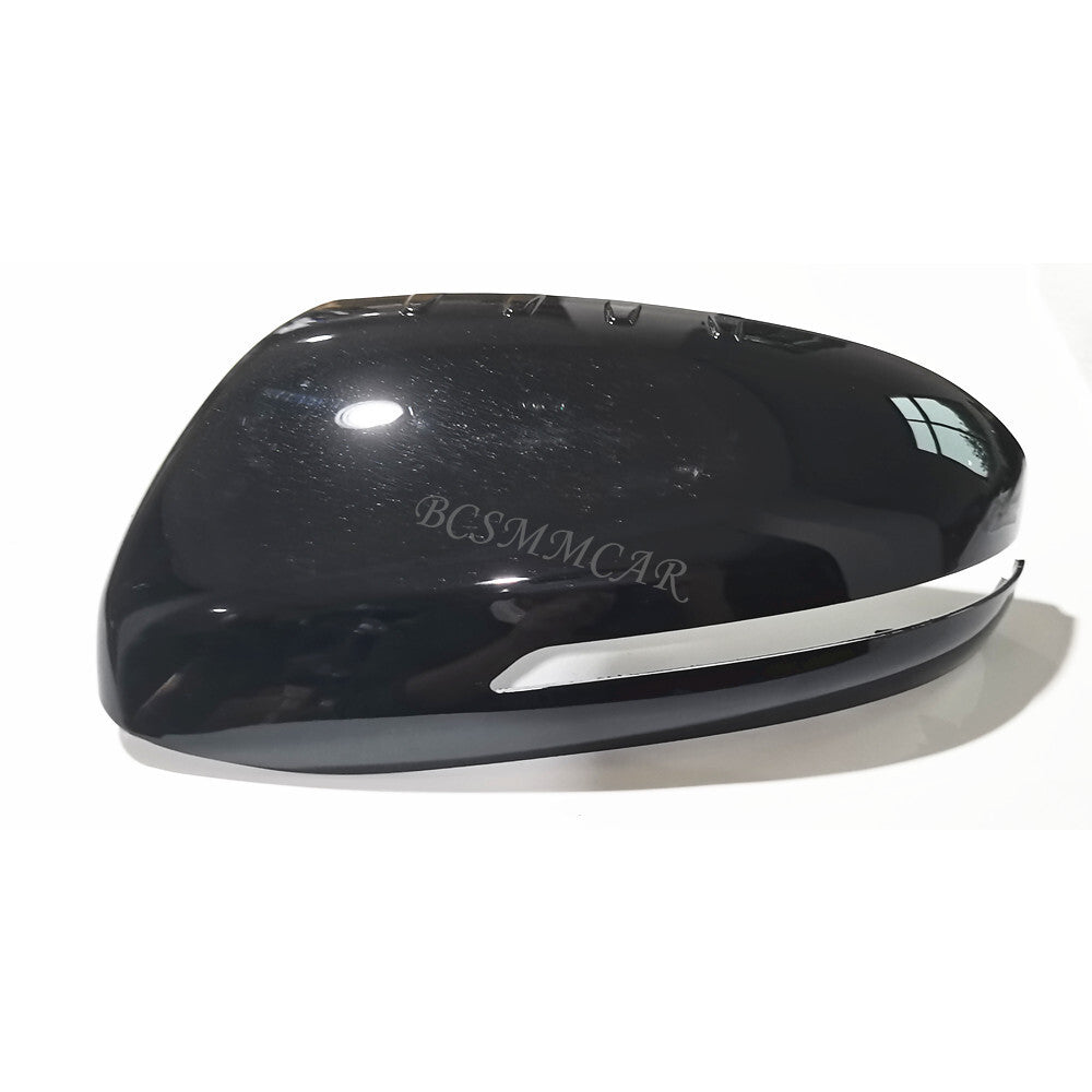 Fit for Kia Optima 2011-2015 Black Exterior Rear View Side Door Mirror Cap Cover Q