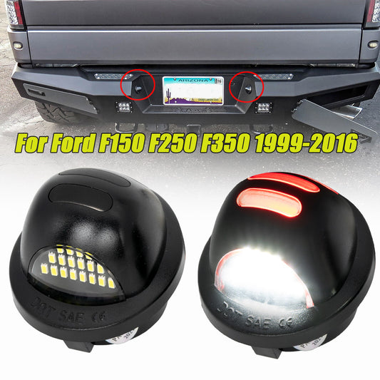 2x License Plate Light Tag Lamp for Ford F150 F250 F350 Ranger Explorer Bronco