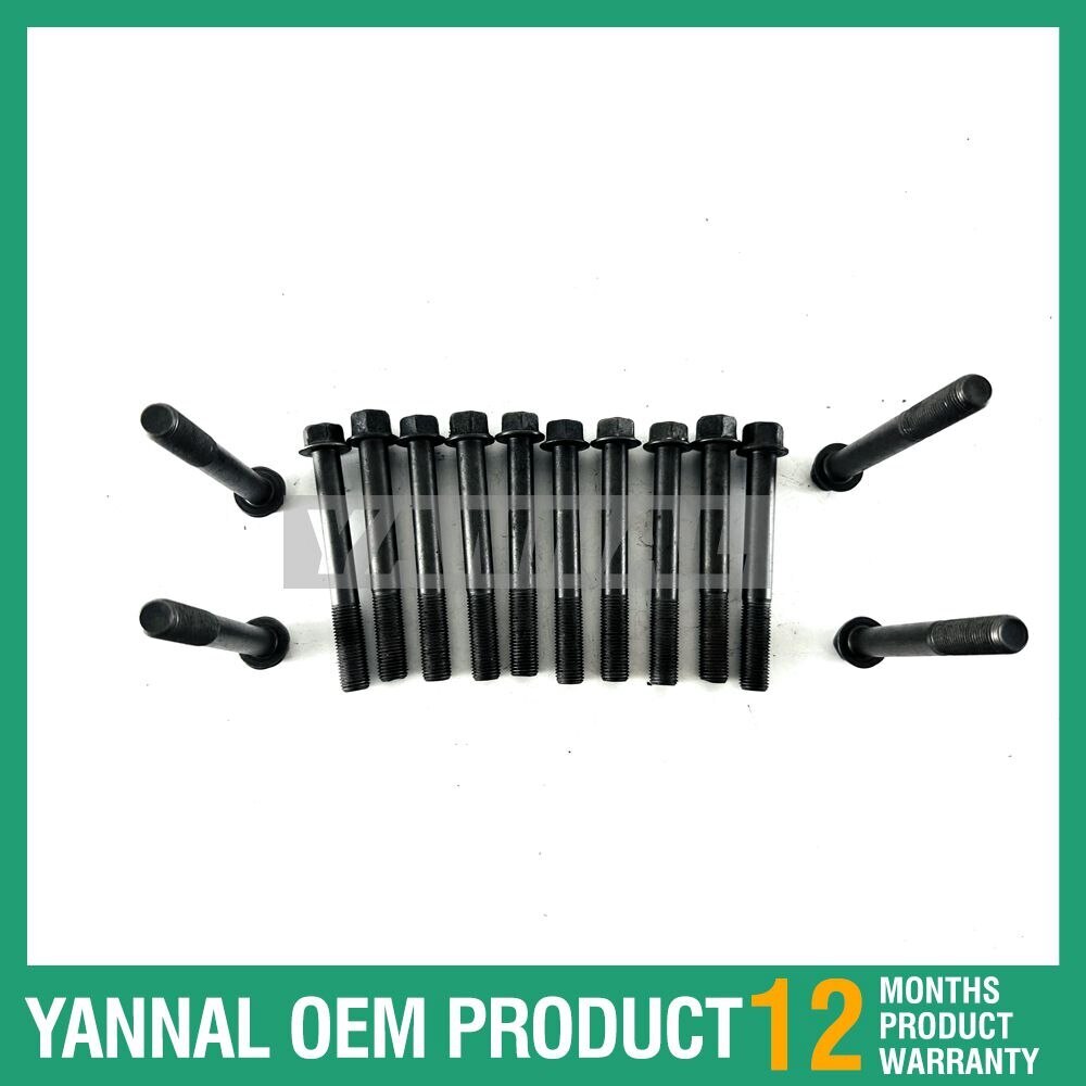 14-piece head bolt set 1921503450 for Kubota D850 engine parts.