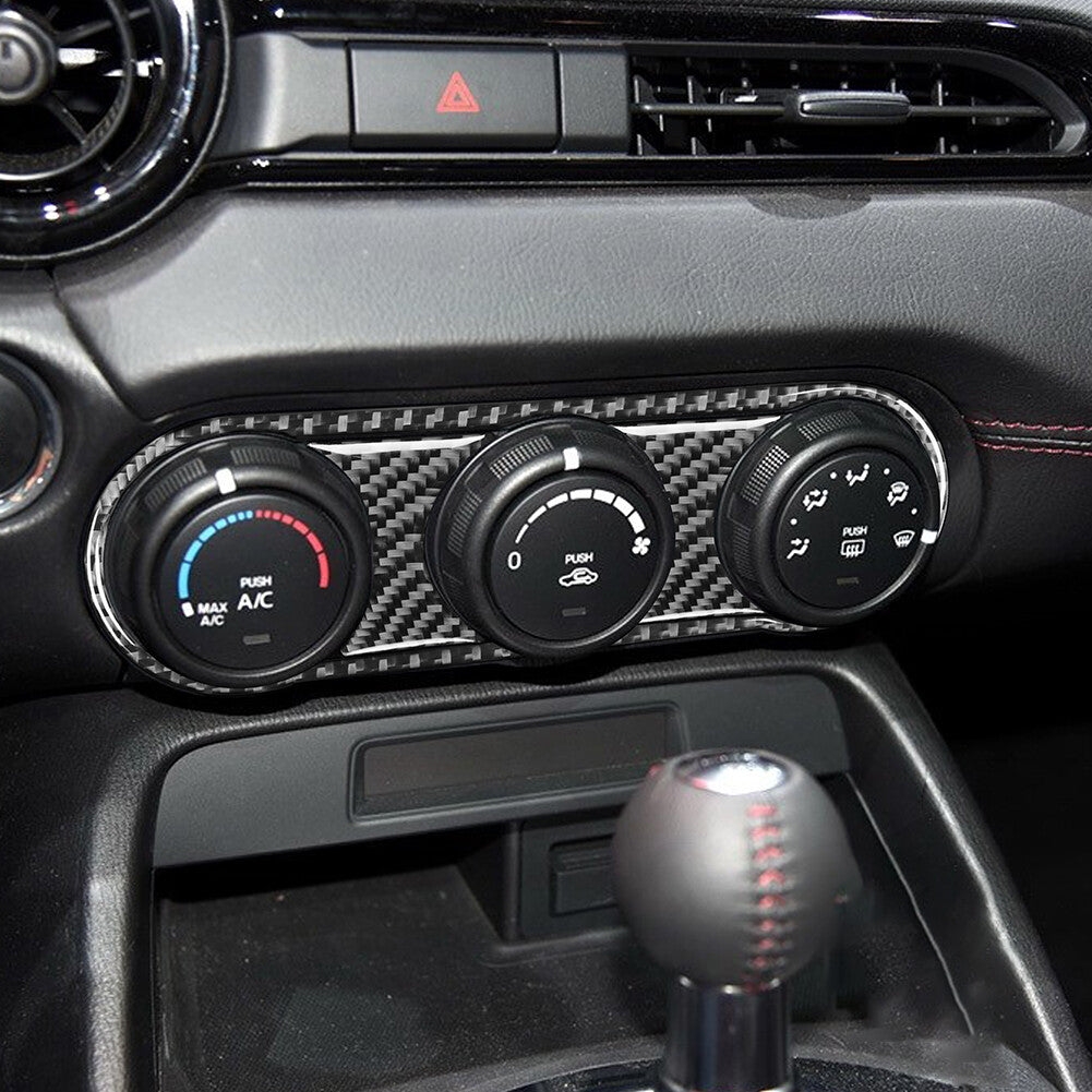 Carbon Fiber Speedometer Outer Frame Cover Trim for Honda for Civic Si 2002-2005 v