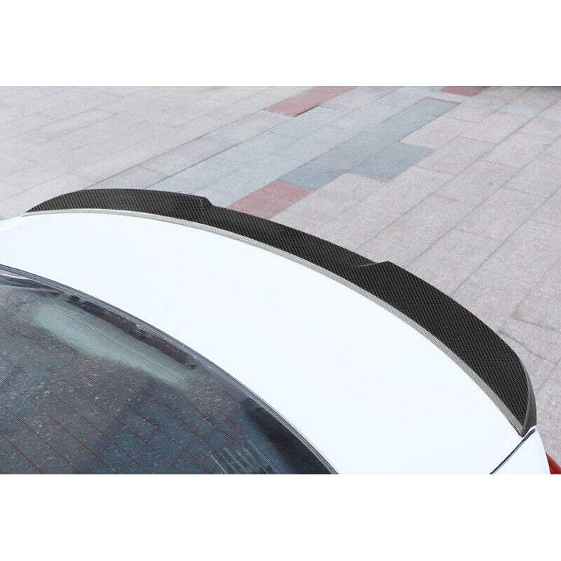 for Hyundai for Elantra 2017-2020 Carbon Fiber ABS Rear Trunk Spoiler Wing Flap Bar