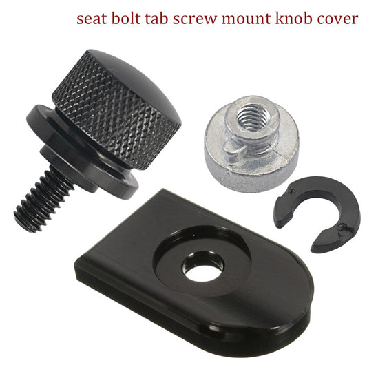 Black motor for seat bolt clip screw mounting tool holder for Harley Road King Touring n