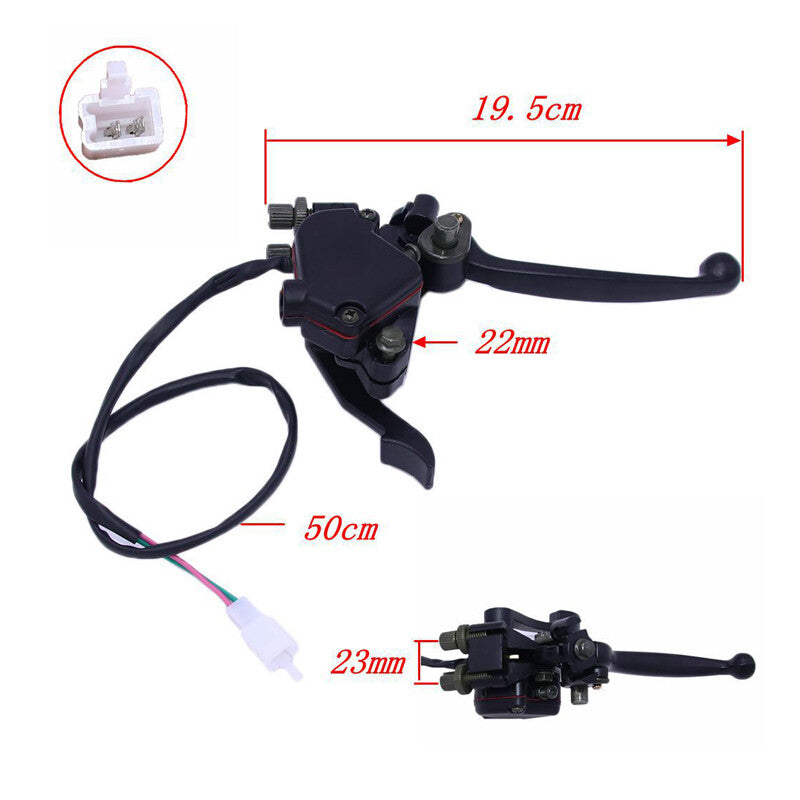 7/8-inch right thumb throttle cable with dual brake levers suitable for 50-250cc motorcycles and all-terrain vehicles. n