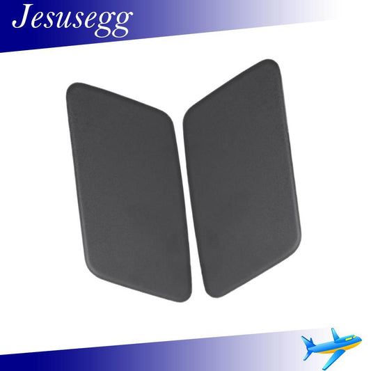 1Pair Headlamp Washer Cover Cap Left + Right for Jaguar for XF 2016-2020 Unpainted Q