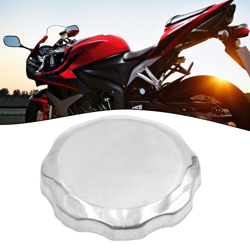 Hassle Installation Silver Metal Gas Cap Cover for Motorcycle Scooter Q
