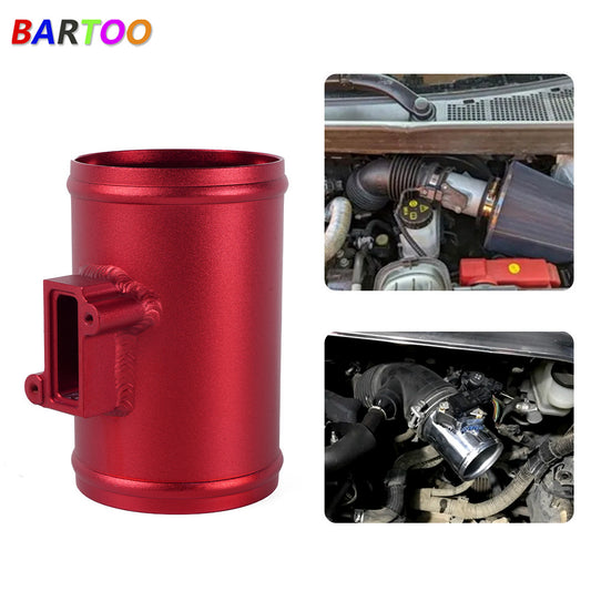 3 76mm Mass Air Flow Sensor Mount Adapter for Ford for Nissan MAF Red