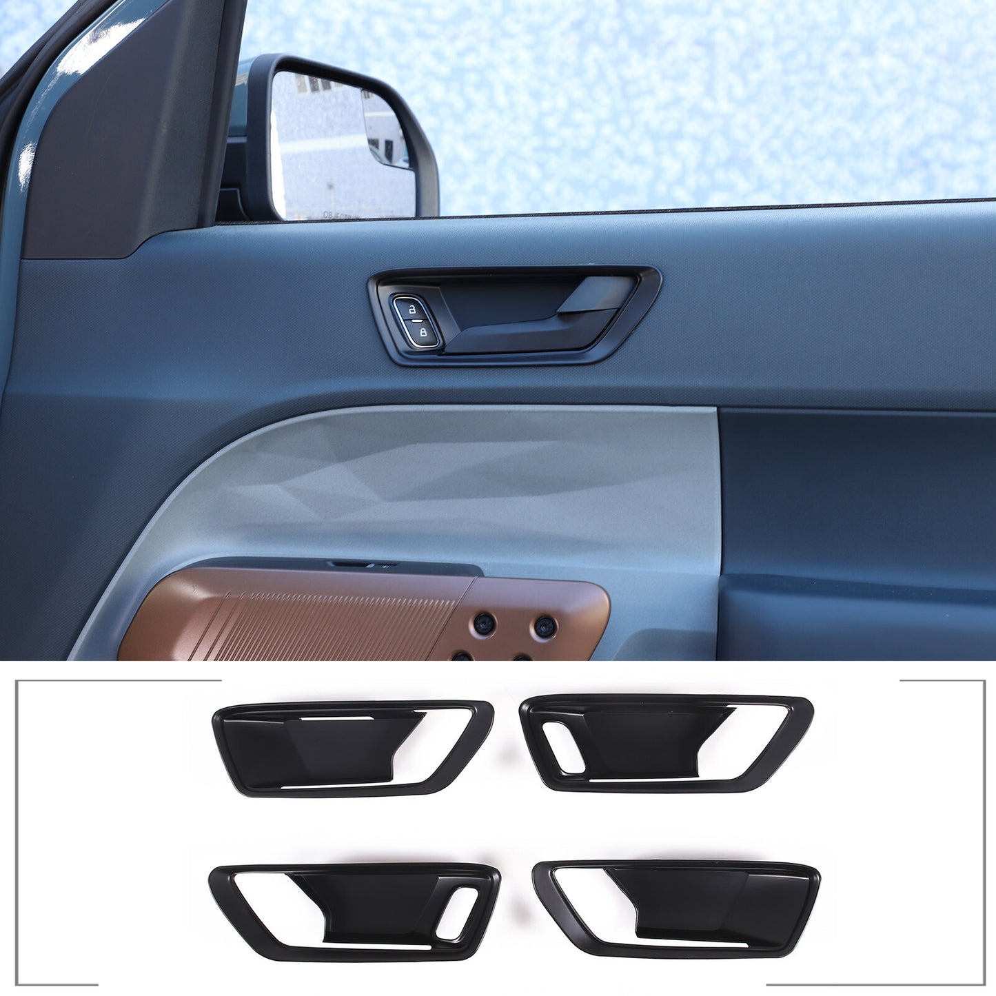Carbon fiber ABS driver side vent decorative frame suitable for Corvette C7 2014-2019 - v