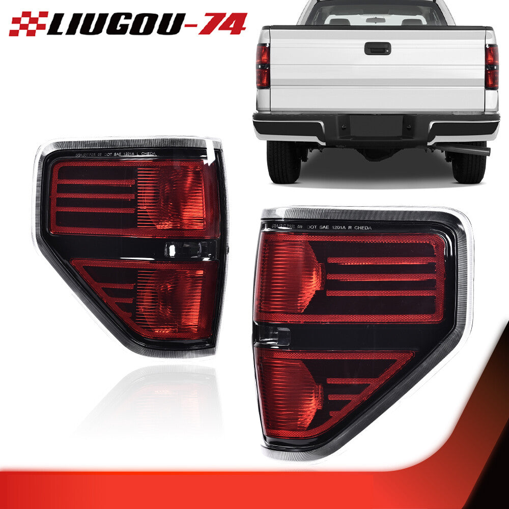Suitable for 09-14 for pickup truck rear tail light brake light assembly black - v