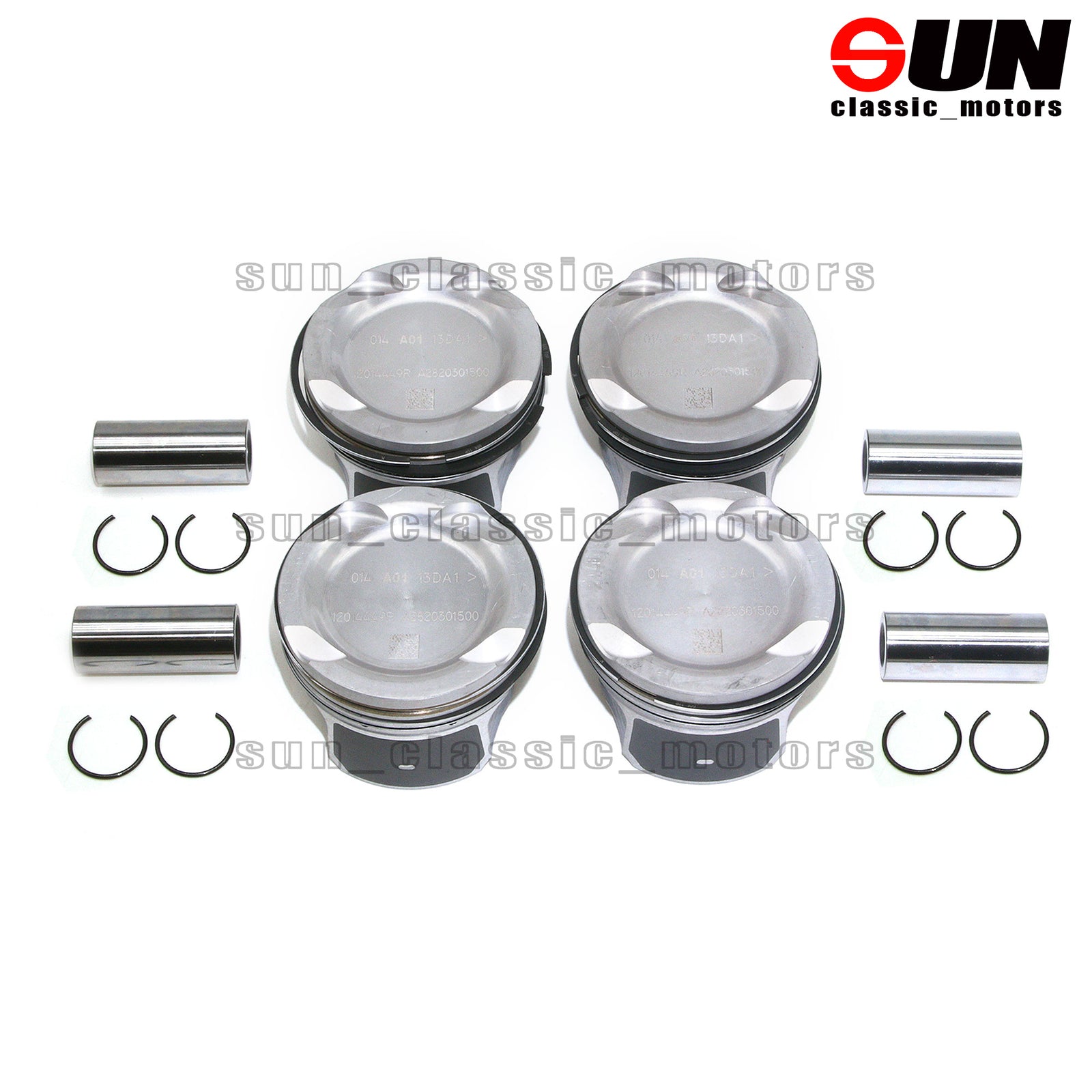 4-Piece Equipment Manufacturer Piston Ring Set STD for A200 72.20mm M282.914-