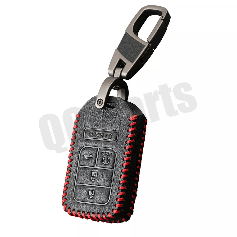 Leather Car Key Cover Case Remote Fob Holder for Honda for Civic Accord CR-V Pilot Q